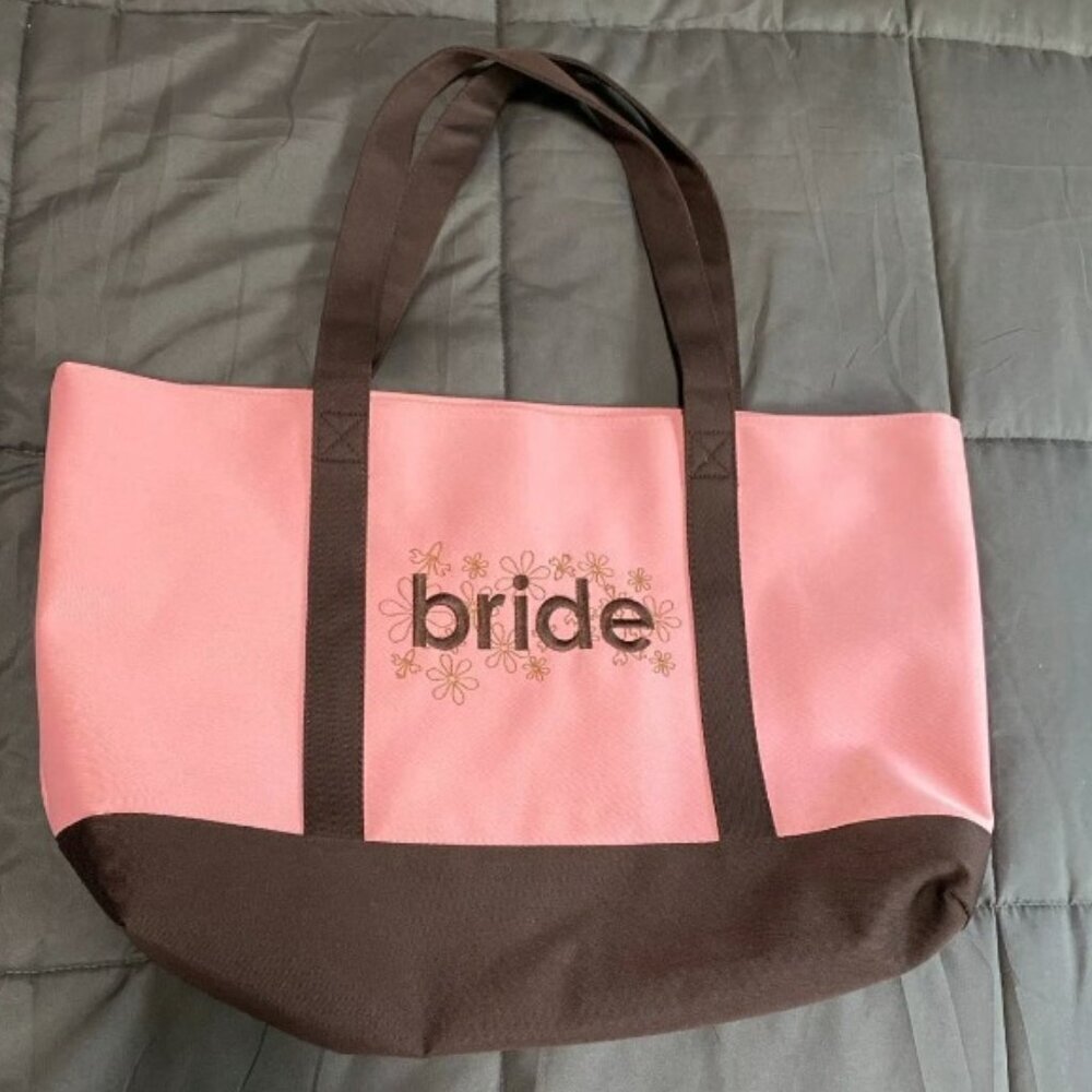 Large Pink Bride Tote